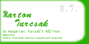 marton turcsak business card